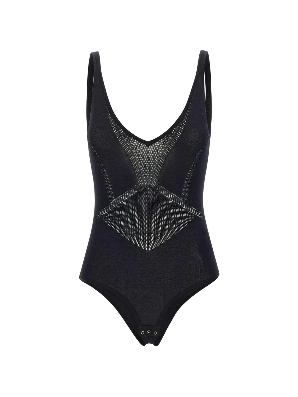 Elisabetta Franchi Body con scollo a V - Nero