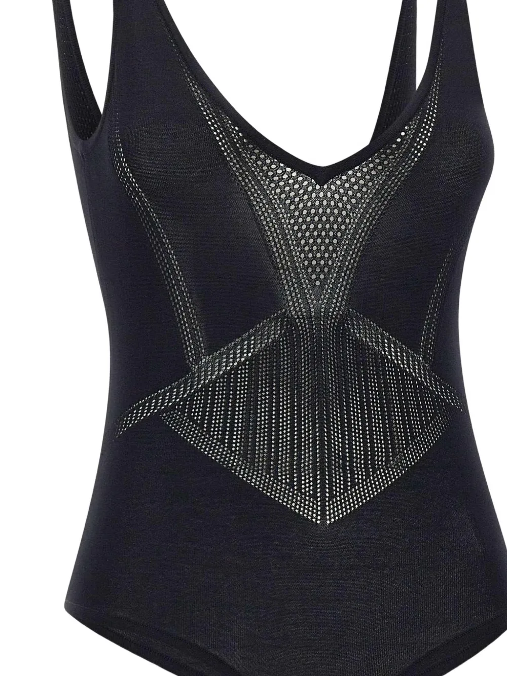 Elisabetta Franchi Body met V-hals Zwart
