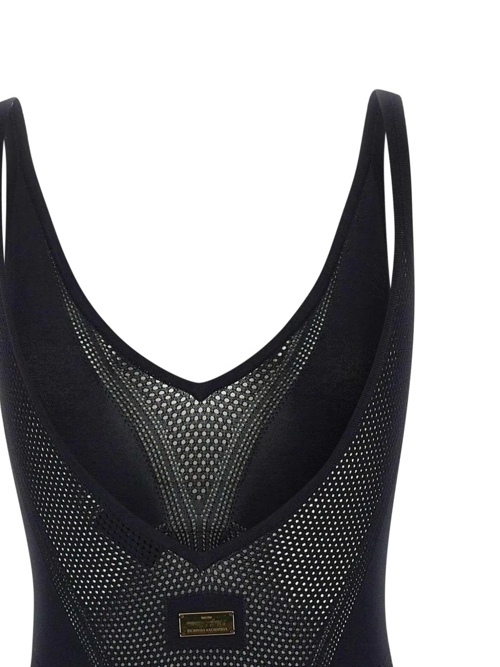 Elisabetta Franchi Body met V-hals Zwart