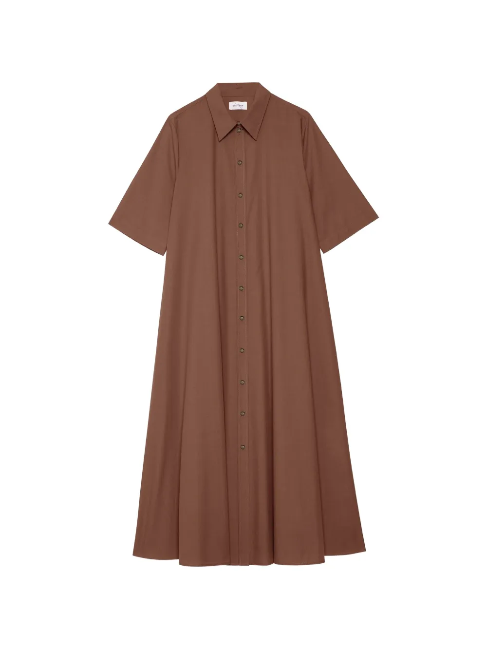 Ottod'Ame button front shirt midi dress - Marrone