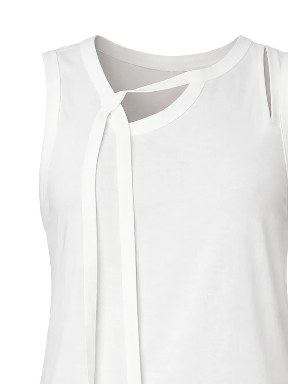 Yohji Yamamoto Binder tanktop met V-hals Wit