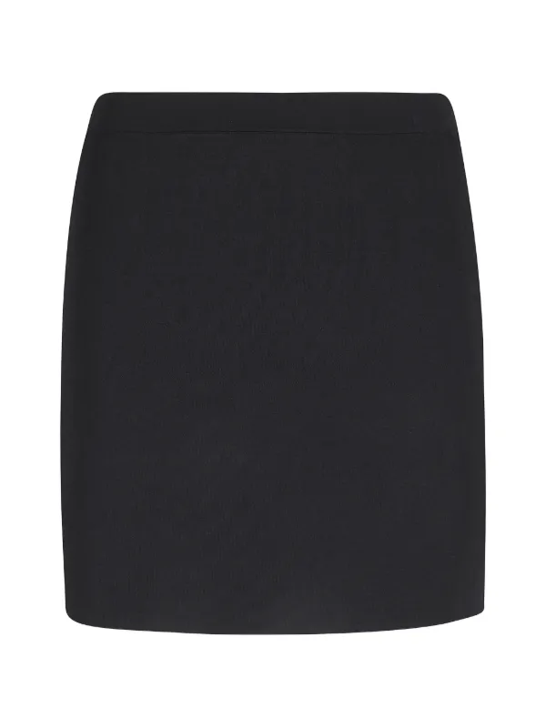 Alexander Wang Knit Logo Mini Skirt in Black
