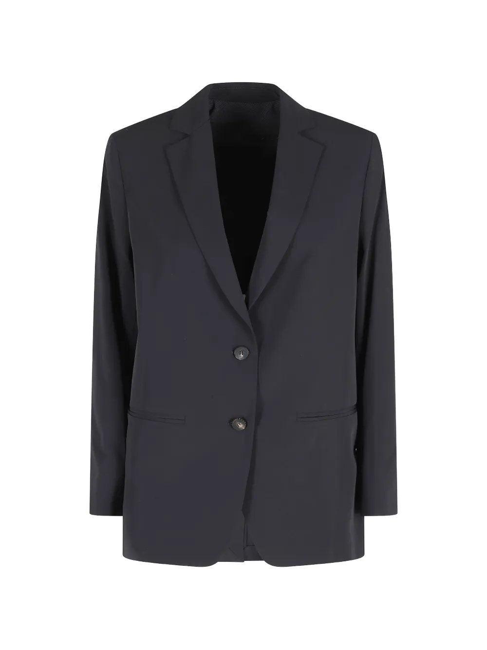Rrd Button Blazer In Black