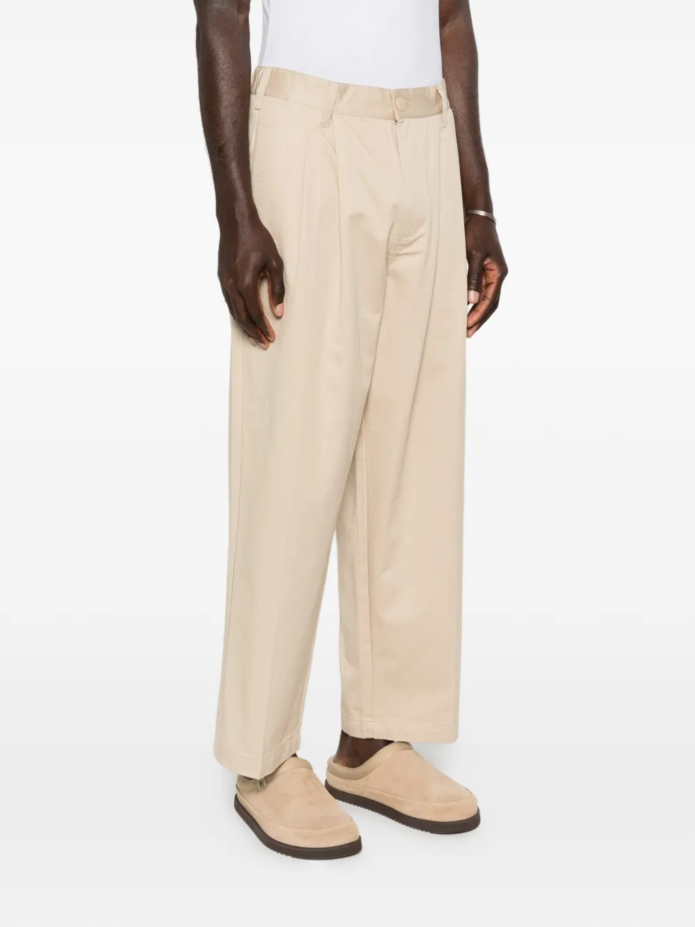 Obey Foster plooibroek Beige