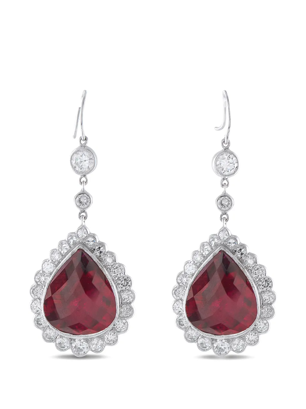 LB Exclusive diamonds and rubellite earrings - Argento
