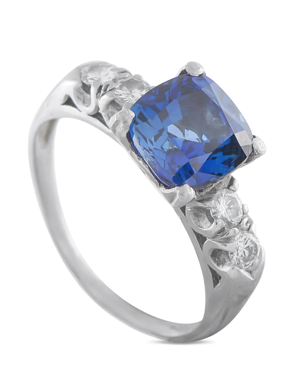 LB Exclusive diamond and sapphire ring - Argento
