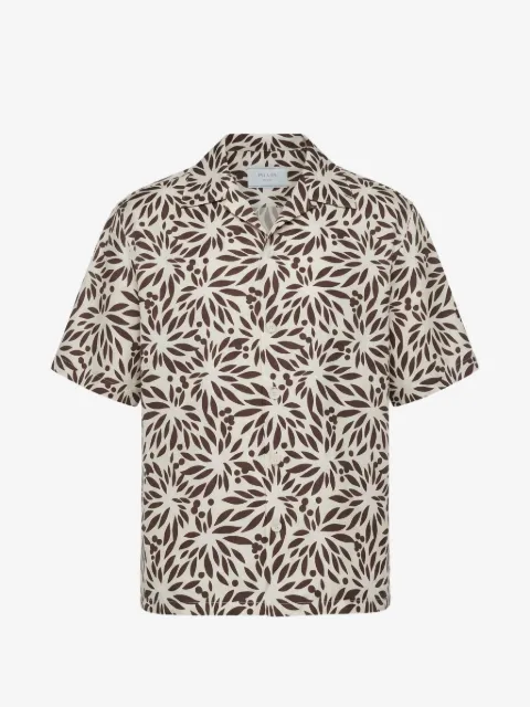 Prada floral-print short-sleeve shirt