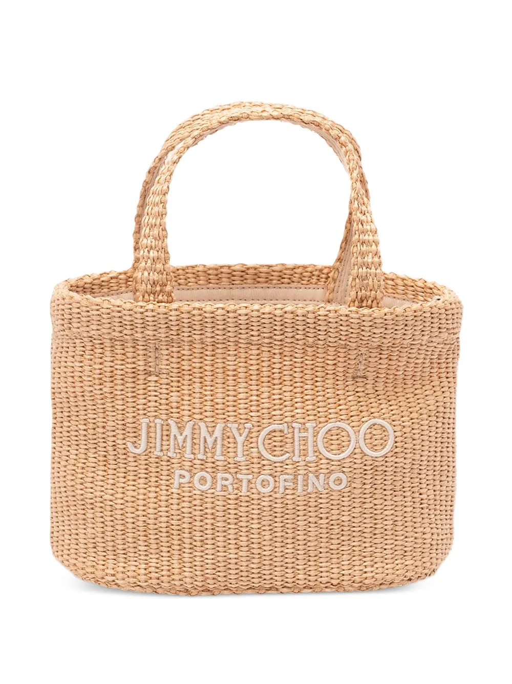 Jimmy Choo logo-detail tote bag - Toni neutri