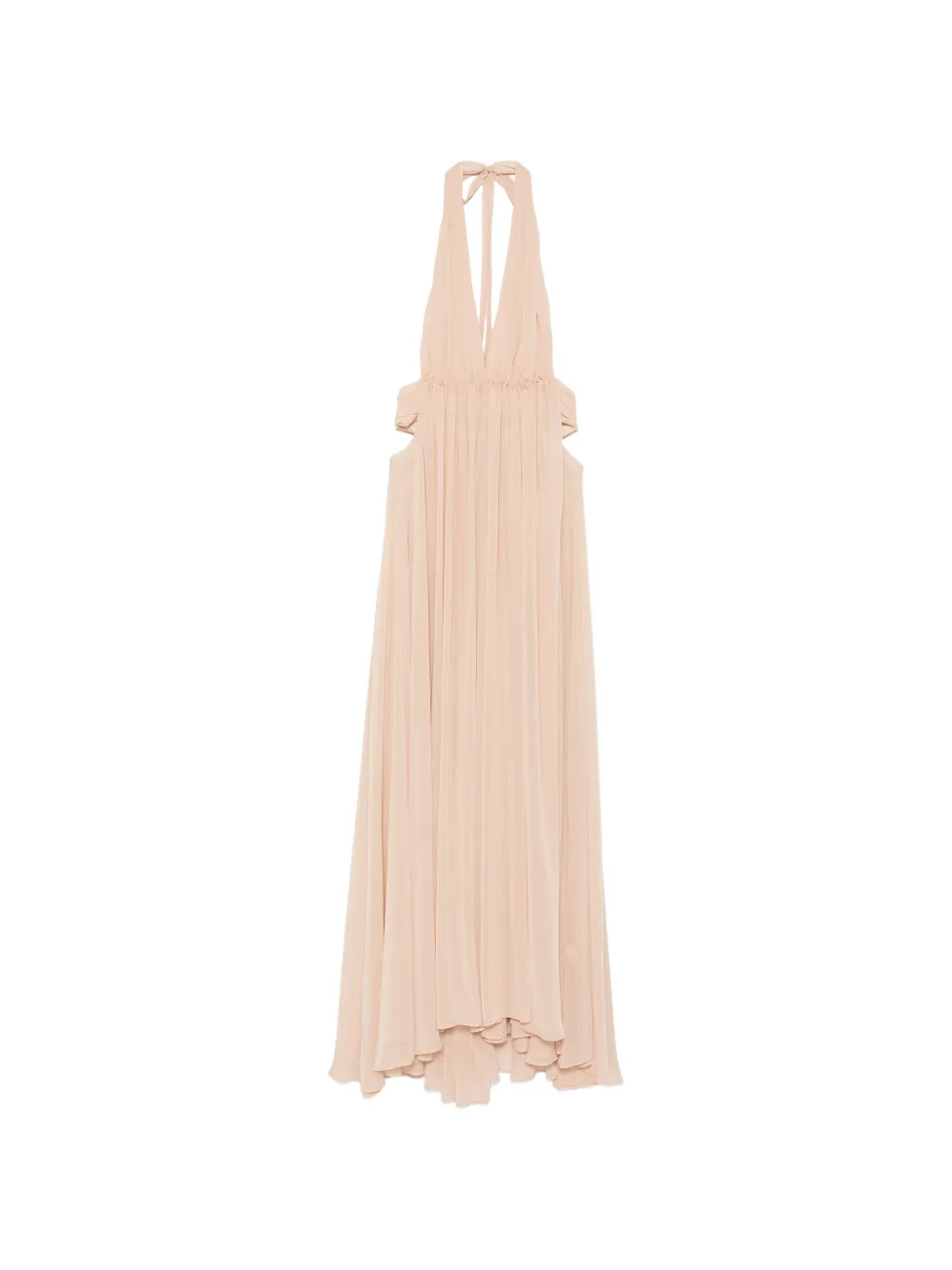 ARCINA ORI Florence halterneck maxi dress - Toni neutri