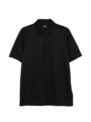 Homme Plissé Issey Miyake プリーツ ポロシャツ | ブラック | FARFETCH JP