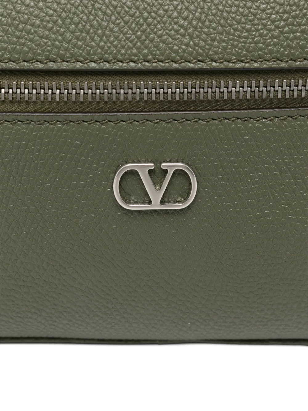 Valentino Garavani VLogo Signature leren schoudertas Groen