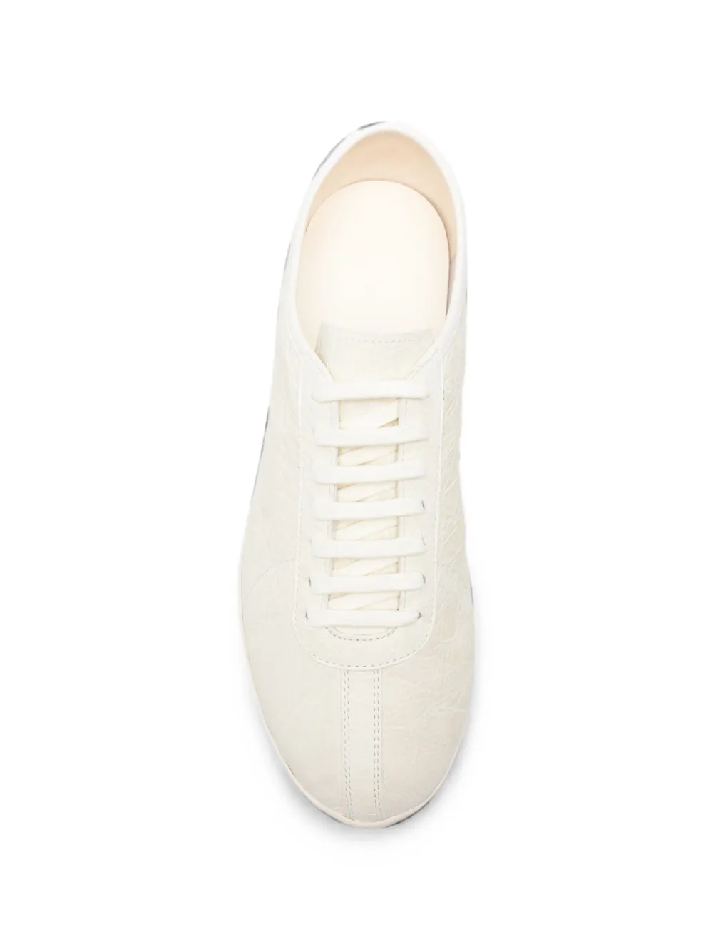 The Row Clement leather sneakers Beige