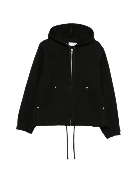 SAGE NATION drawstring-hood zip-up jacket