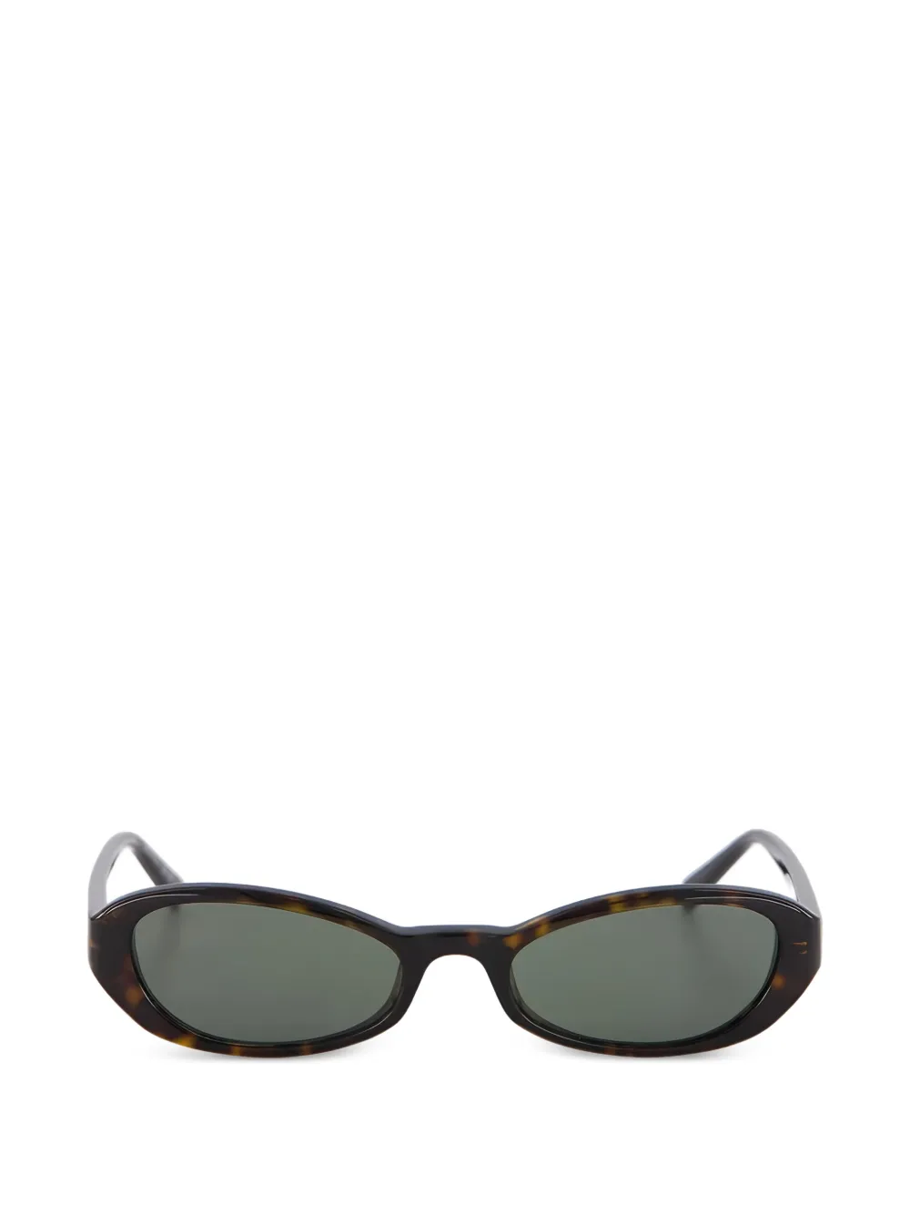 Saint Laurent oval-frame sunglasses - Braun