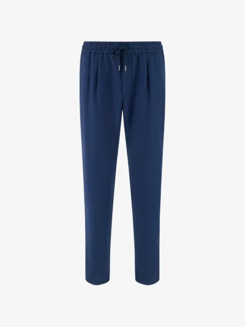 Boggi Milano pantalon en lin City à lien de resserrage