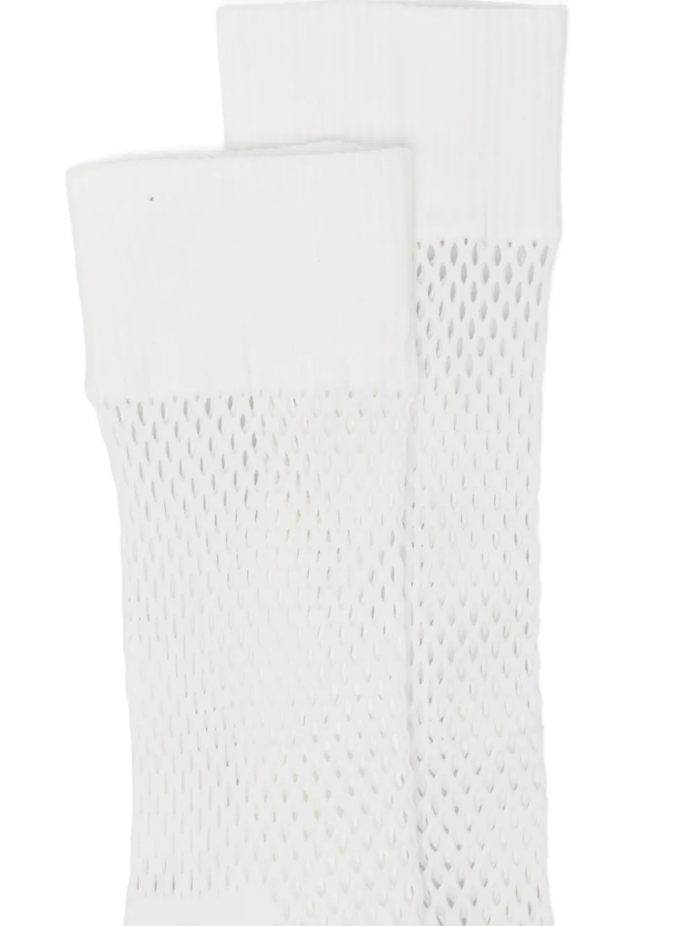 Comme des Garçons Homme Plus Sokken met geribbeld detail Wit