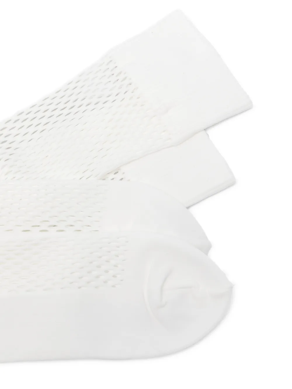 Comme des Garçons Homme Plus Sokken met geribbeld detail Wit