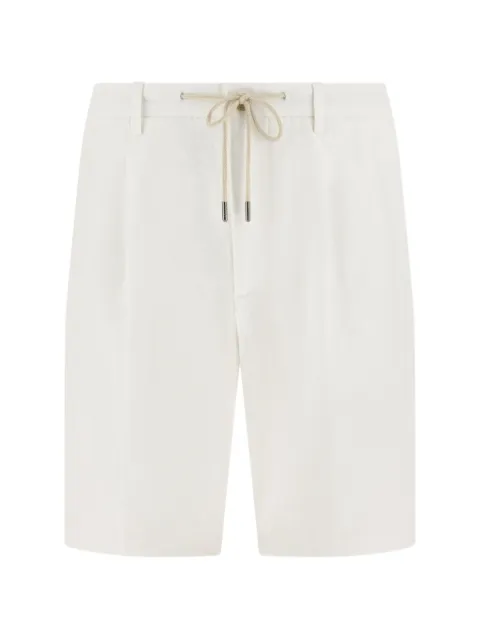 Boggi Milano drawcord plain linen shorts