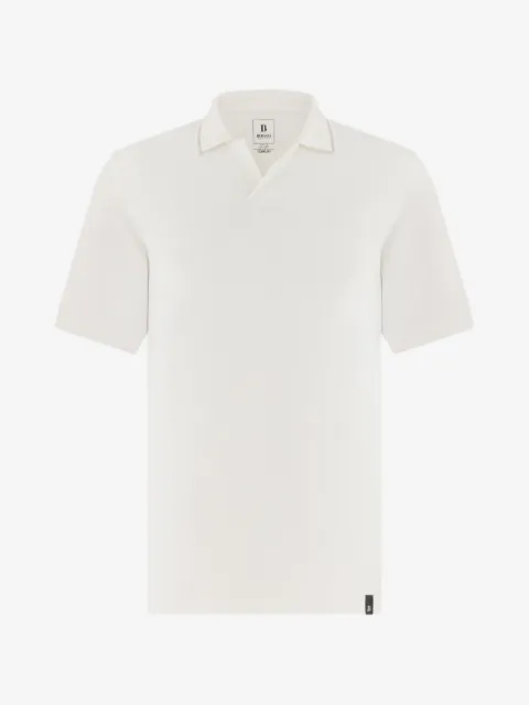 Boggi Milano high-performance piqué polo shirt with S-Cafè® yarn