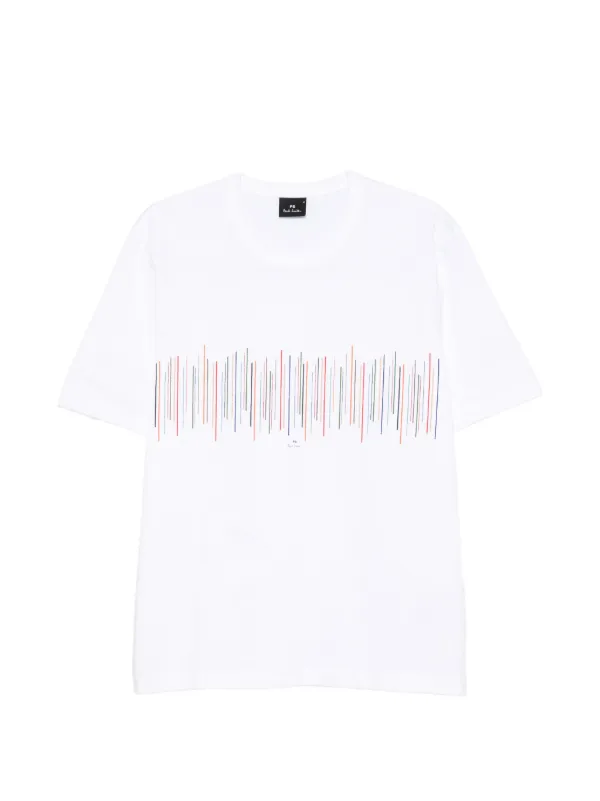 Paul Smith Line-print T-shirt in White