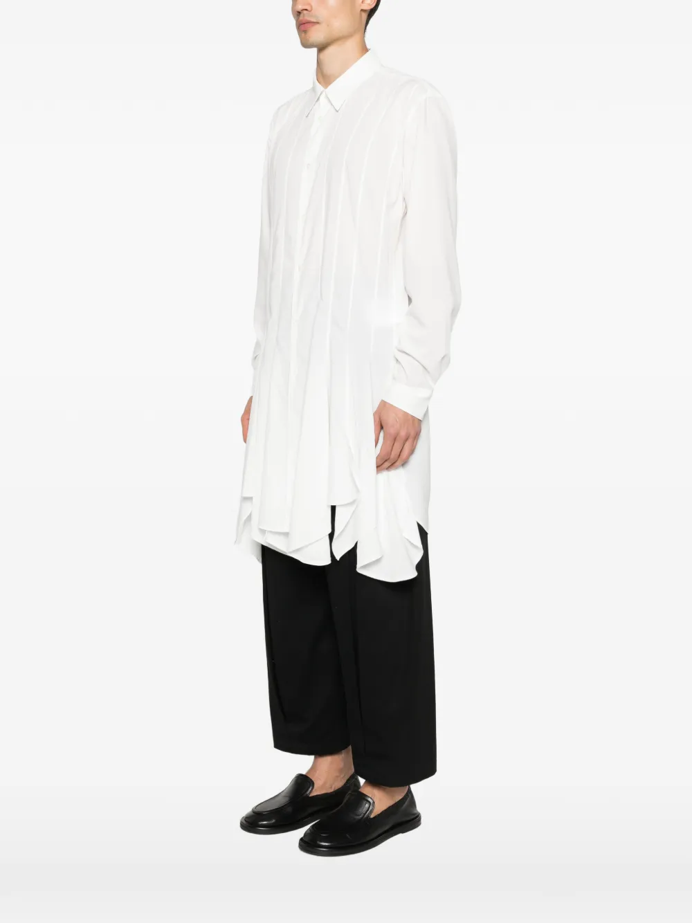 Comme des Garçons Homme Plus Overhemd met vlakken Wit