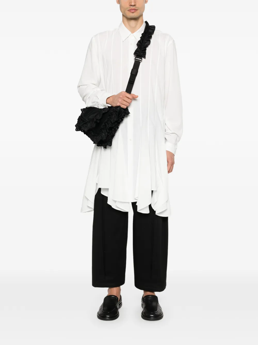 Comme des Garçons Homme Plus Overhemd met vlakken Wit