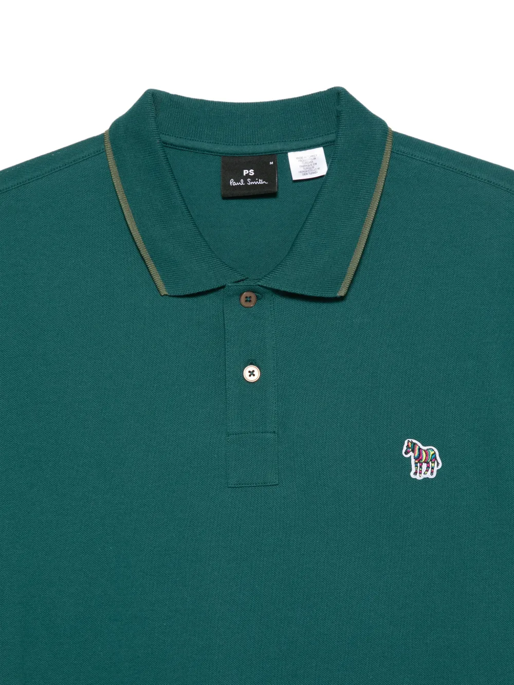  Paul Smith Zebra-patch Polo Shirt - Green 