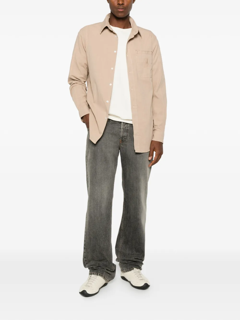 Iceberg T-shirt met geborduurd logo Beige