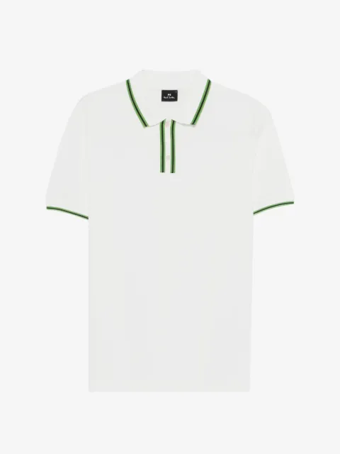 Paul Smith striped collar polo shirt
