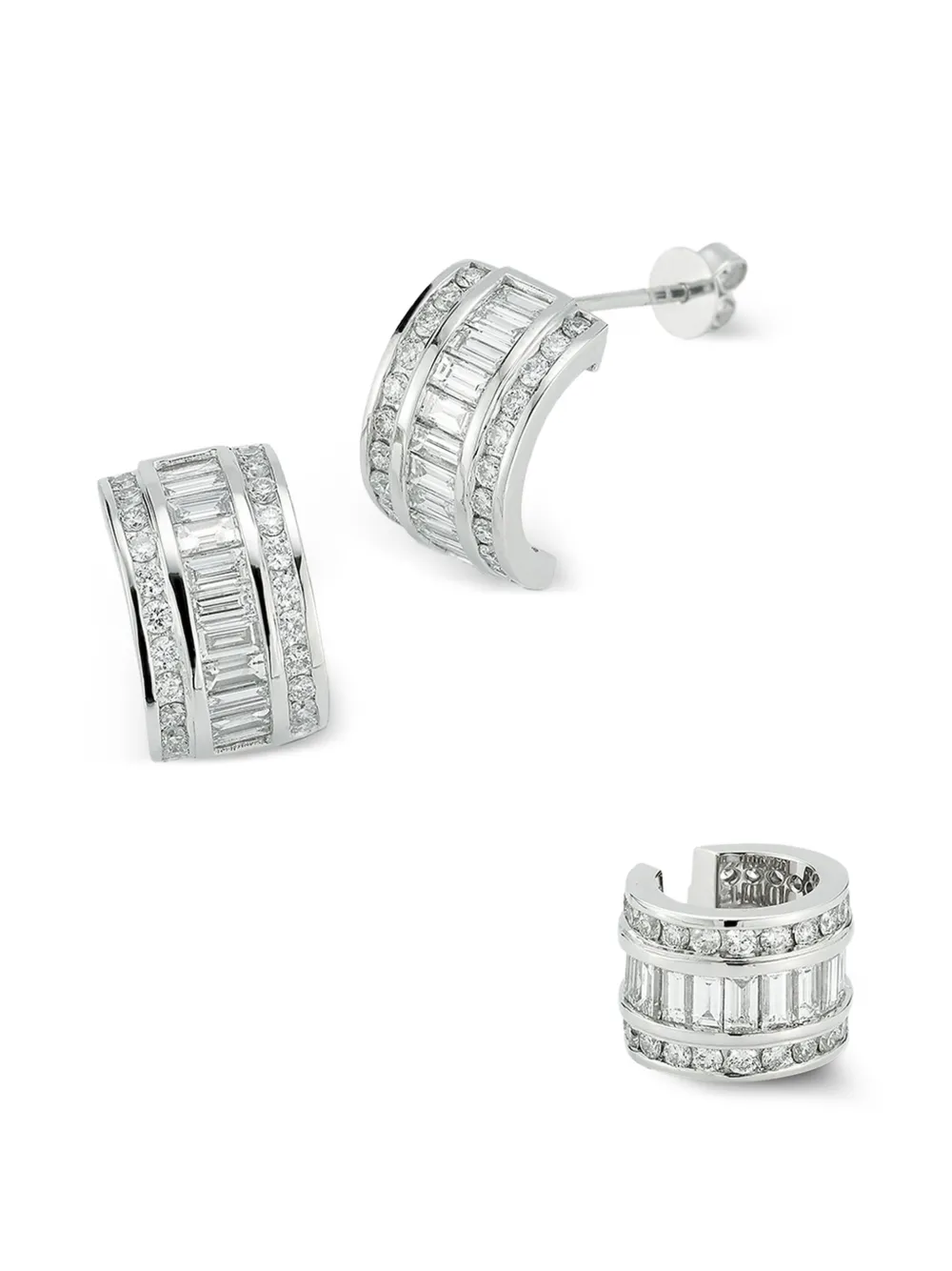 Mateo Diamond Ear Cuff in Silver, view 3