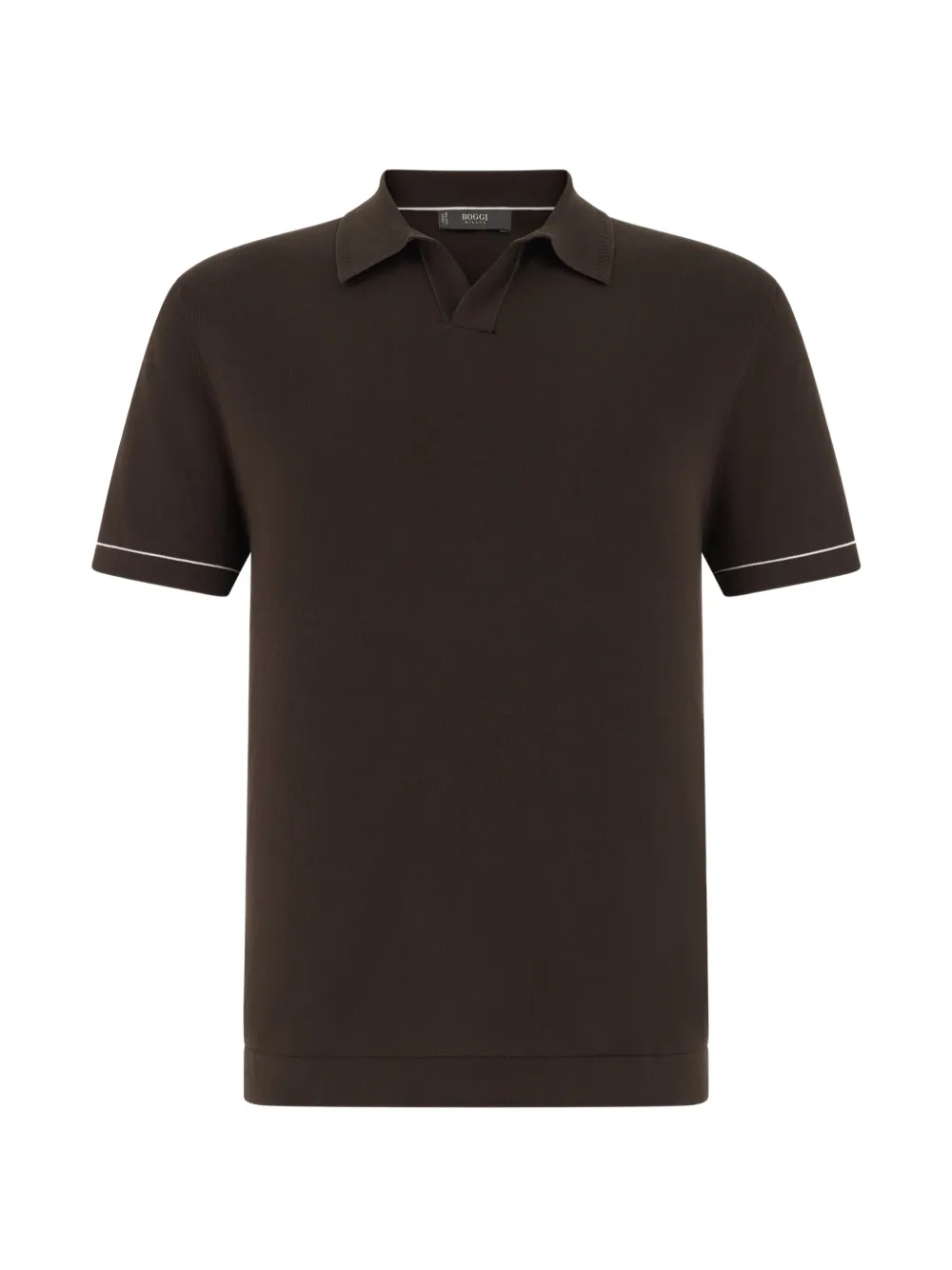 Boggi Milano T-shirt con scollo a V - Marrone