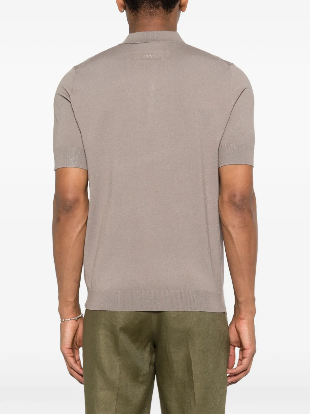 BOSS Poloshirt met korte mouwen Beige