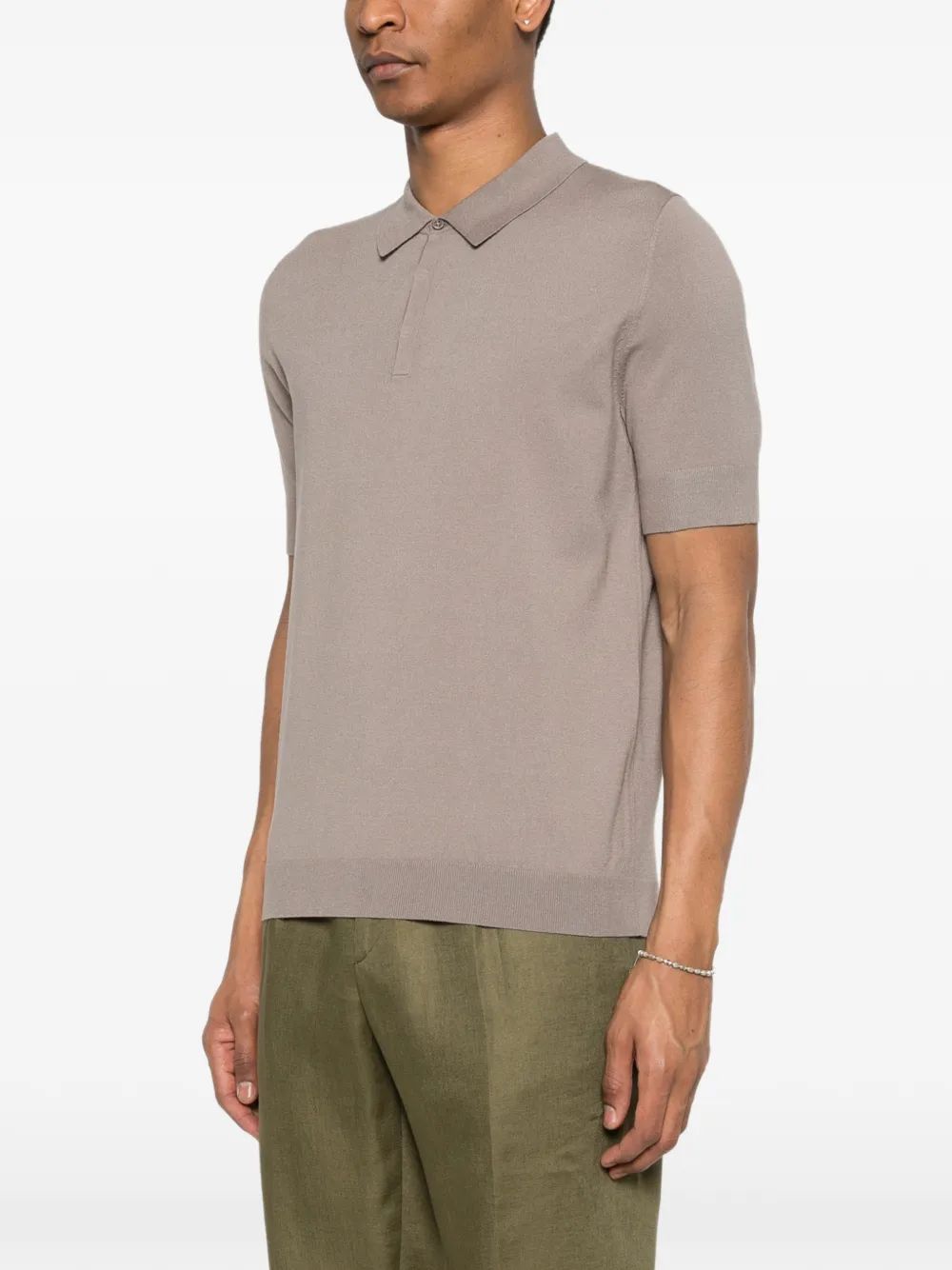 BOSS Poloshirt met korte mouwen Beige