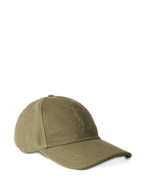 Saint Laurent Cassandre cotton baseball cap