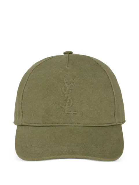 Saint Laurent Cassandre cotton baseball cap
