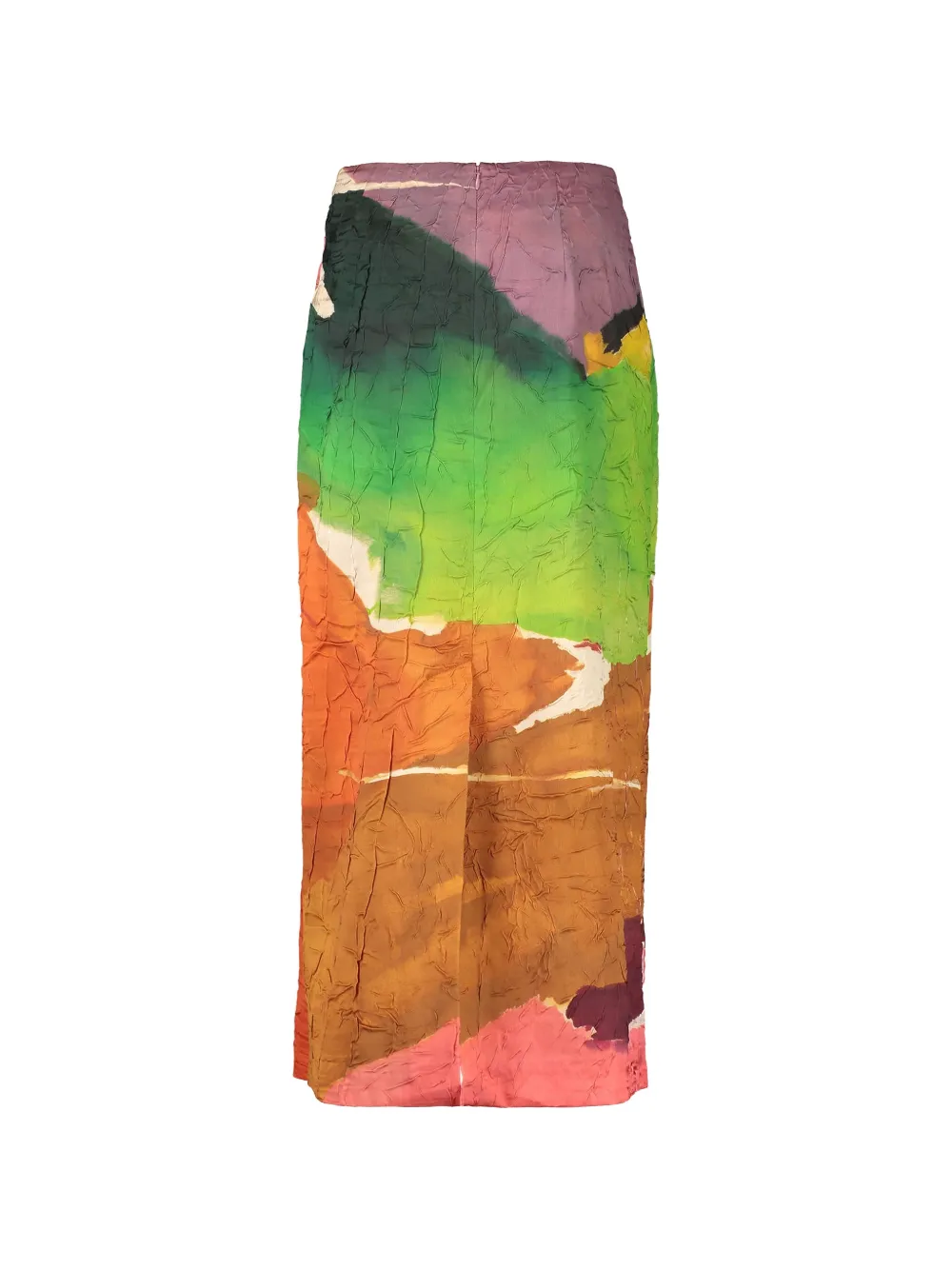 Ulla Johnson x Helen Frankenthaler Inez geometrische midi-rok Bruin