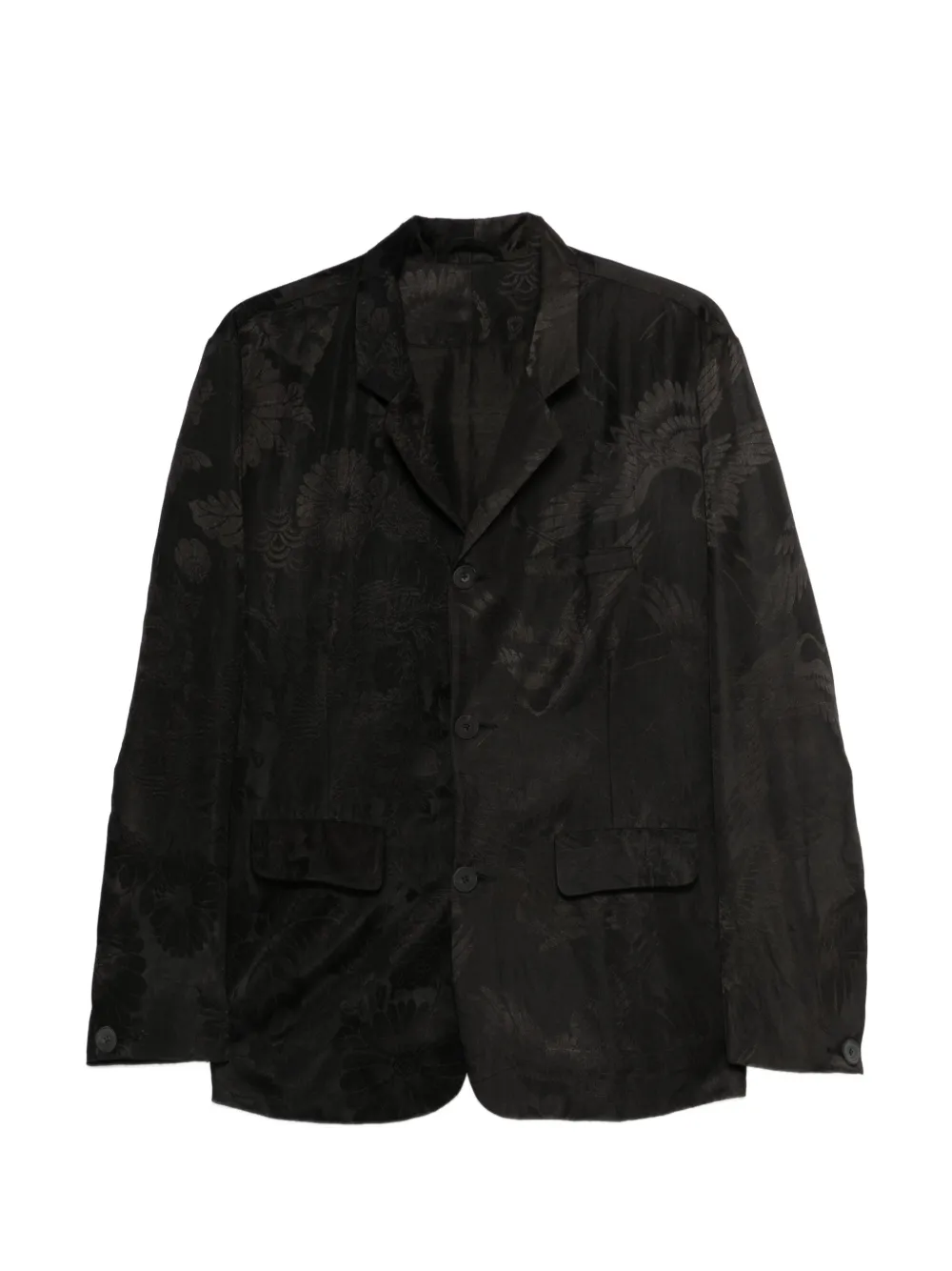 Christian Peau floral patterned blazer - Nero