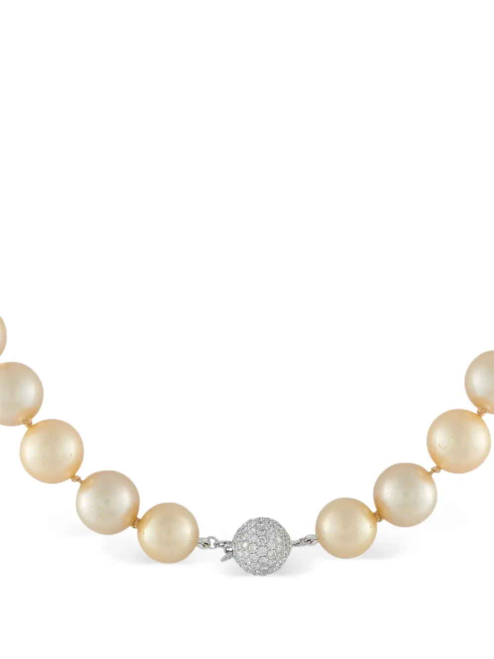 LB Exclusive diamond and pearl necklace - Bianco