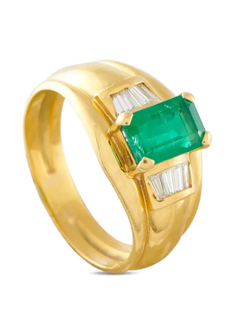 LB Exclusive anillo con diamantes y esmeralda