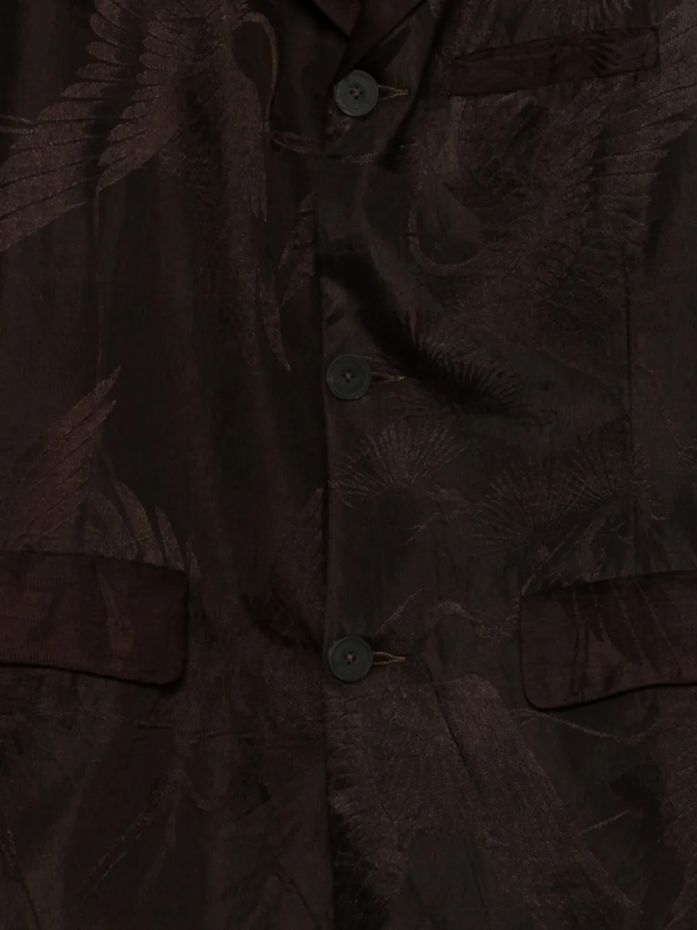  Christian Peau Floral Buttoned Blazer - Brown 