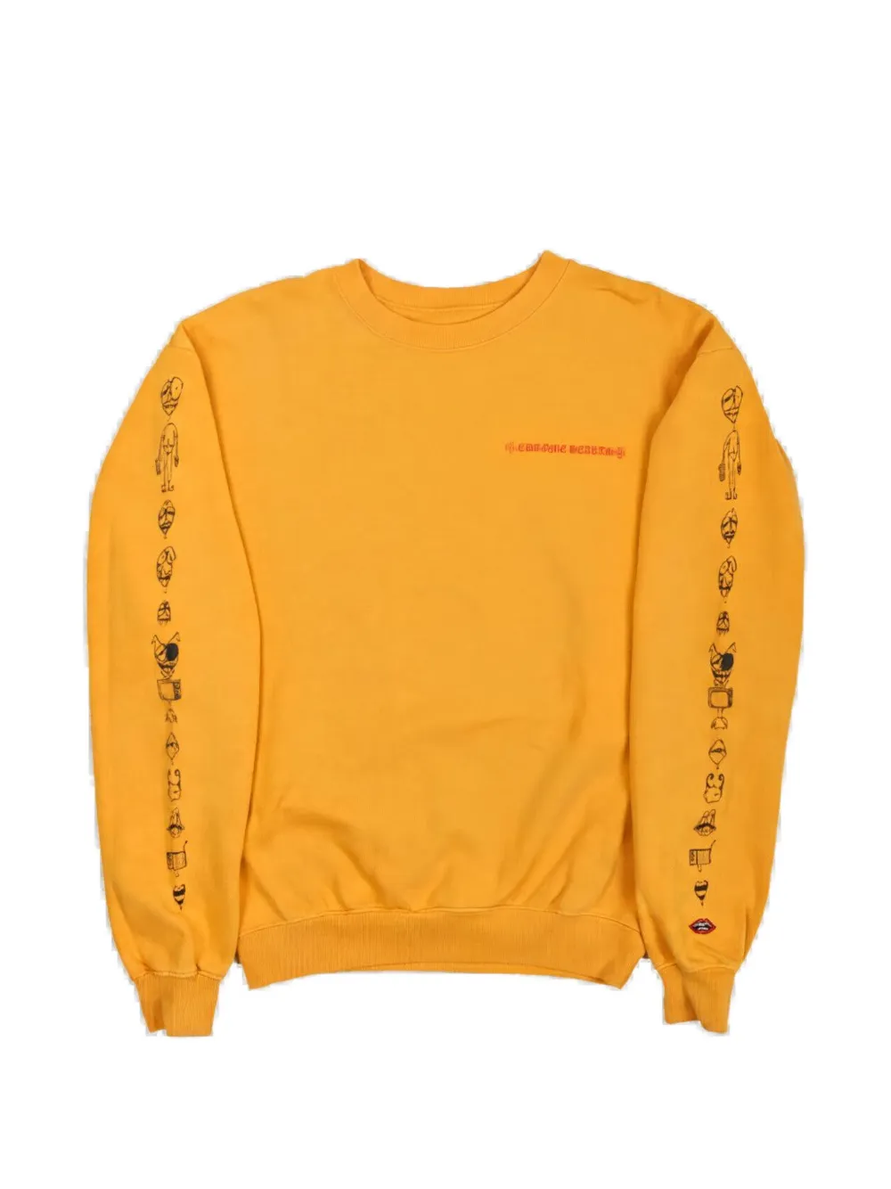 Chrome Hearts crew-neck sweatshirt - Gelb