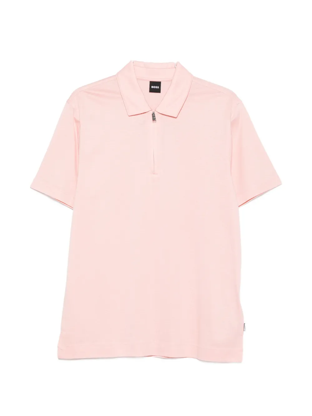 BOSS zip-up polo shirt - Rosa
