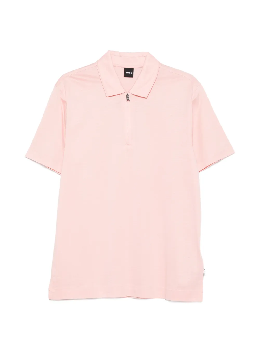 BOSS zip-up polo shirt - Rosa