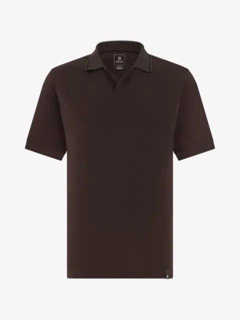 Boggi Milano high-performance piqué polo shirt with S-Cafè® yarn