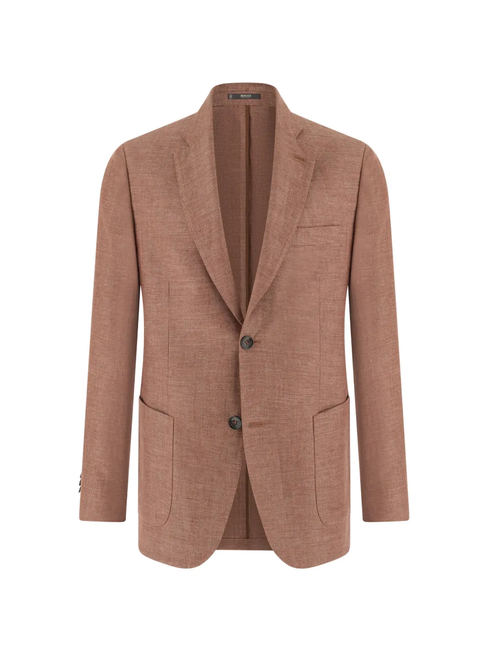 Boggi Milano single-breasted linen blazer - Arancione