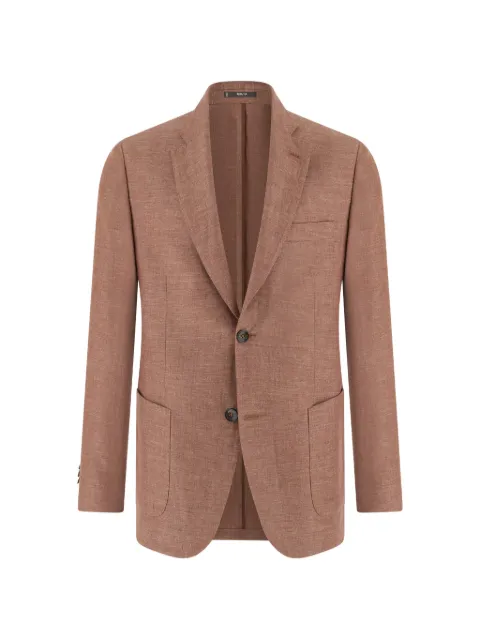 Boggi Milano single-breasted linen blazer