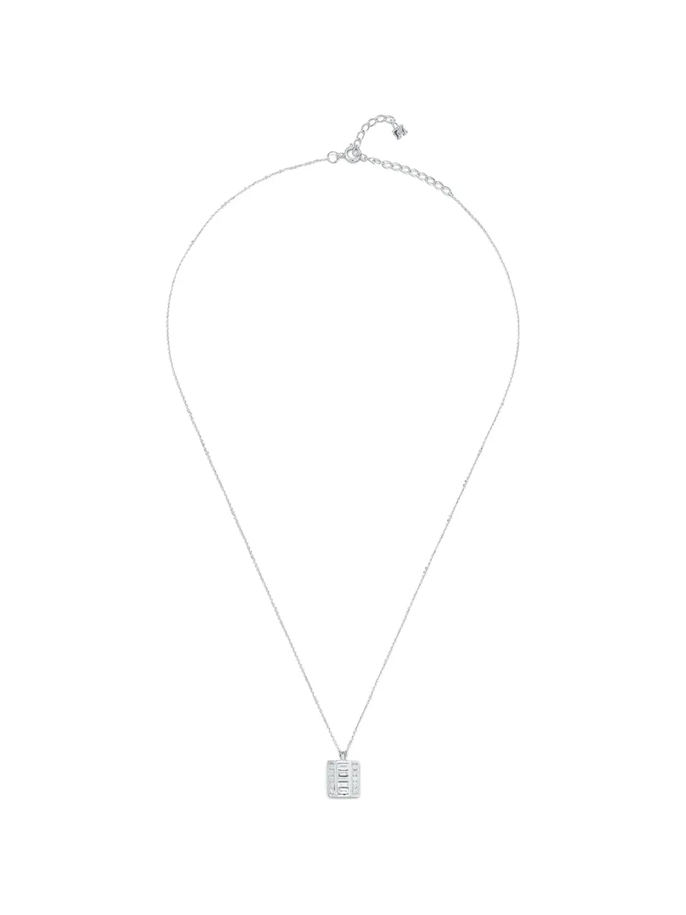 Mateo diamond baguette necklace - Argento