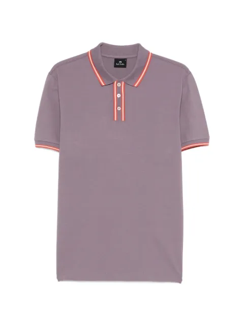 Paul Smith striped trim polo shirt