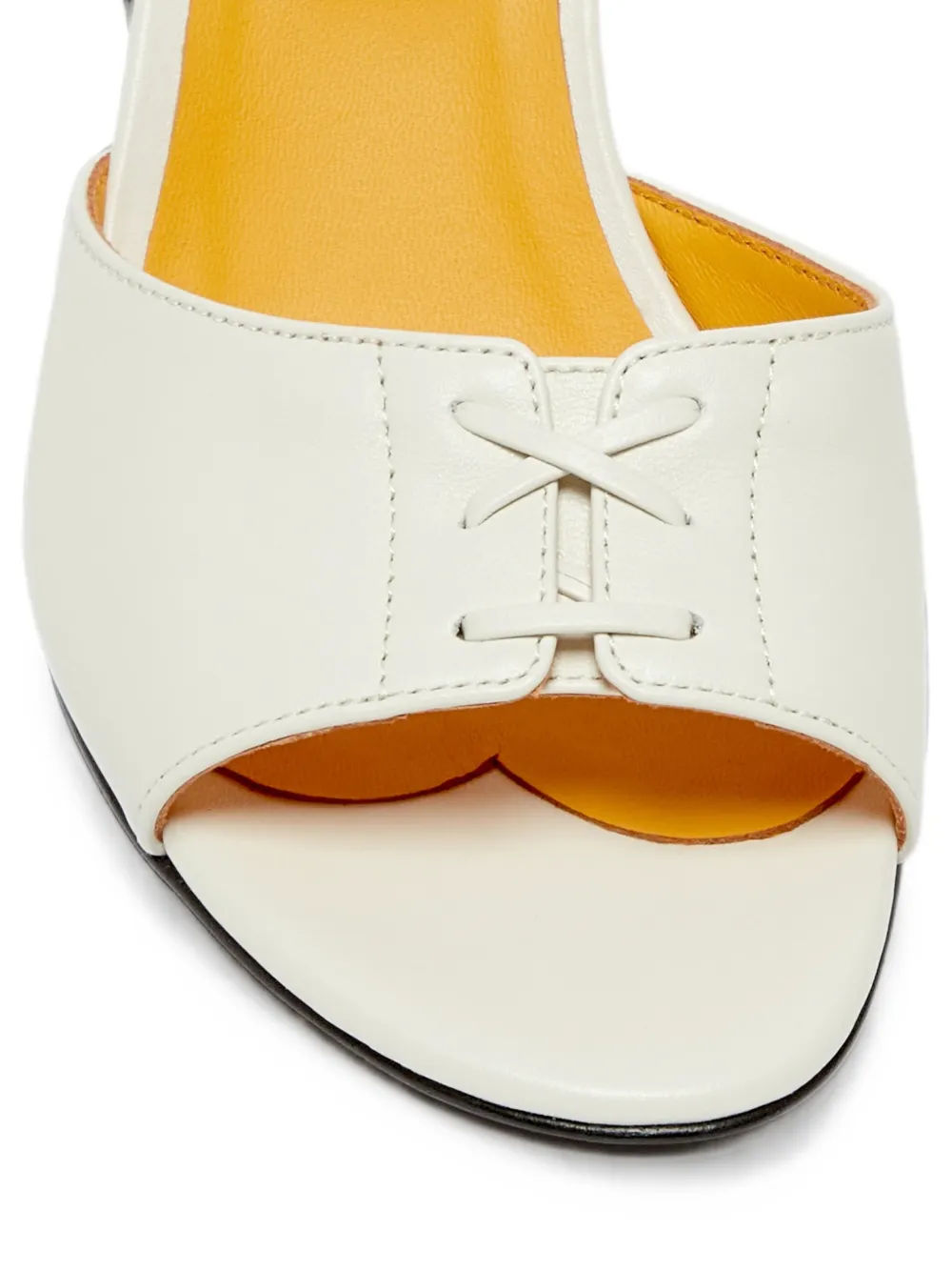 LILI CURIA Dita lace-up sandals Wit