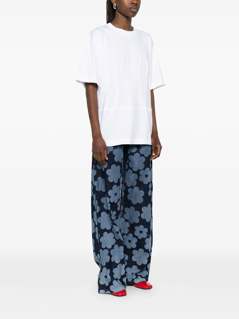 Plan C T-shirt met korte mouwen Wit